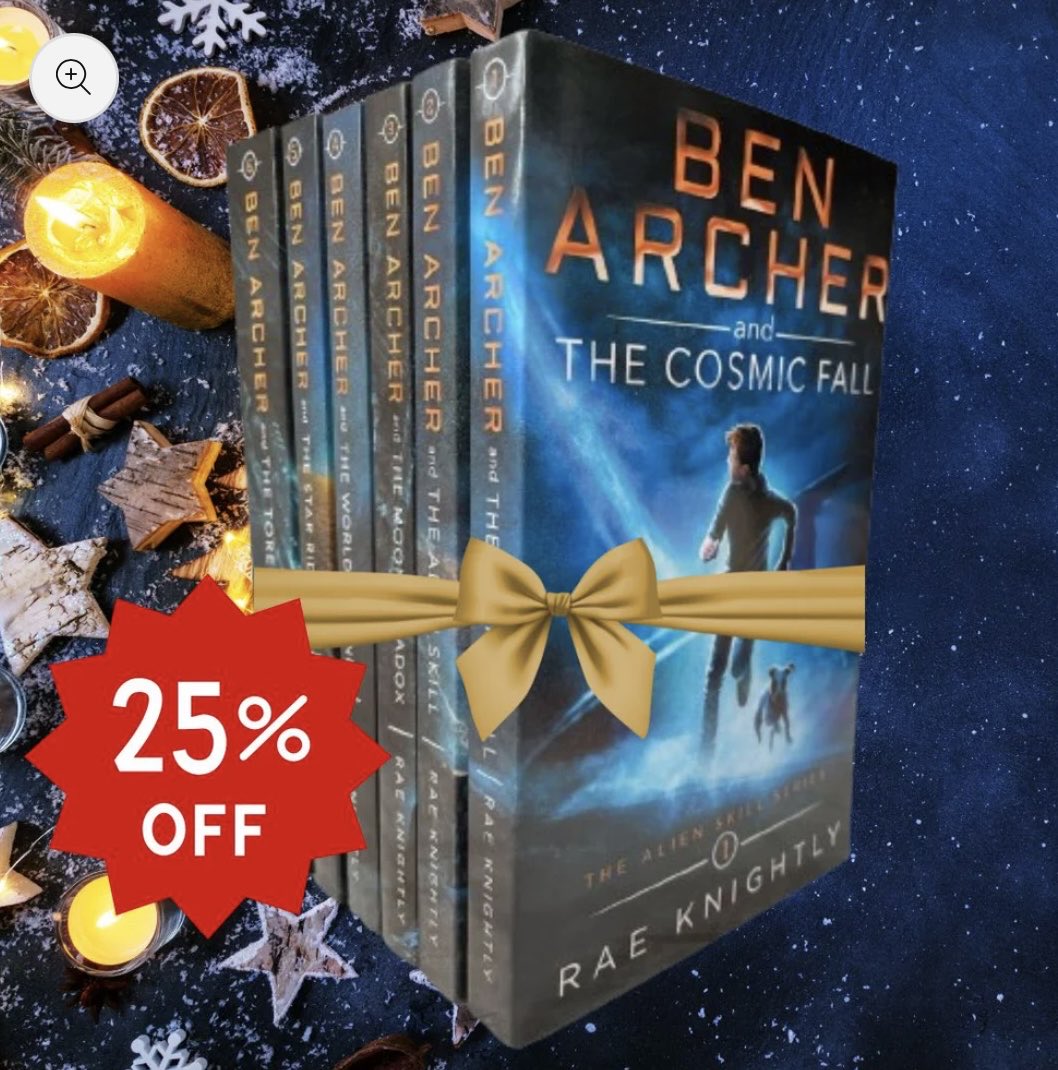 RaeKnightly's tweet image. 🔥DISCOUNTED PAPERBACK BOOK BUNDLE 1-6🔥The perfect Christmas gift for your teen reader. Fans of Percy Jackson and Harry Potter, discover Ben Archer! 👉 raeknightly.com