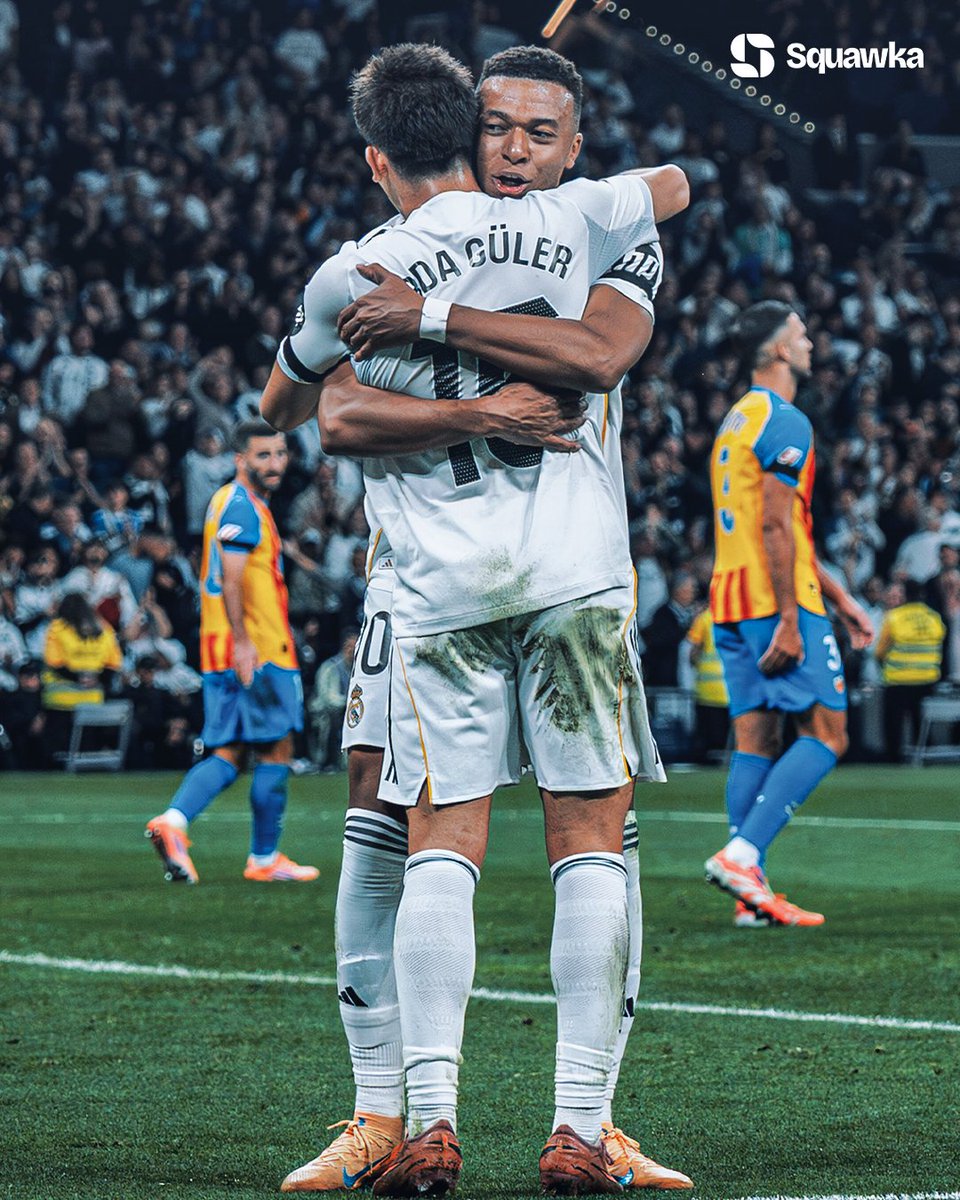 Arda Güler has assisted Kylian Mbappé five times in LaLiga this season. 

◉ vs. Real Oviedo 
◉ vs. Levante 
◉ vs. Atletico Madrid 
◉ vs. Getafe 
◉ vs. Valencia 

The most times one player has assisted another in Europe's top five leagues so far in 2025/26. 🫂