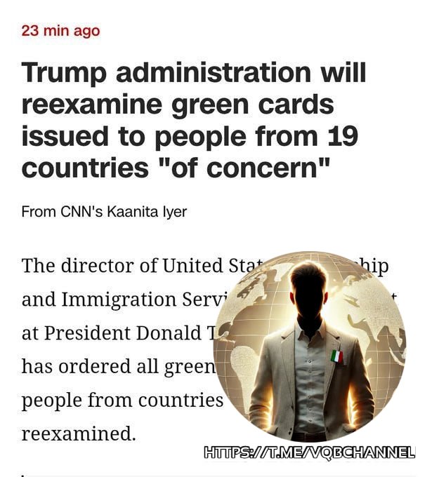 LadyAfro17's tweet photo. 28 novembre 2025, Stati Uniti
QUALI PAESI HANNO DIMENTICATO DI INCLUDERE?
I 19 paesi per i quali saranno riviste le assegnazioni di #Green_Card:
#Afghanistan, #Birmania, #Ciad, #Repubblica_del_Congo, #Guinea_Equatoriale, #Eritrea, #Haiti, #Iran, #Libia, #Somalia, #Sudan, #Yemen, #Burundi, #Cuba, #Laos, #Sierra_Leone, #Togo, #Turkmenistan e #Venezuela.
#28novembre #USA #Trump
#AmericaNews #POTUS47
#GreenCard
https://t.co/rnGfIrW3AO