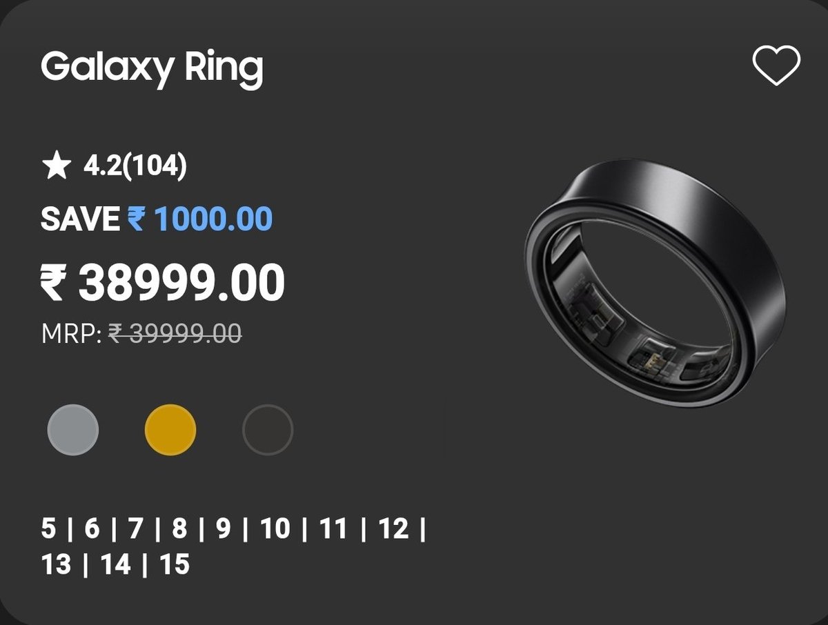 imAlter_Ego's tweet image. Is anyone buying the Galaxy Ring? 🤔