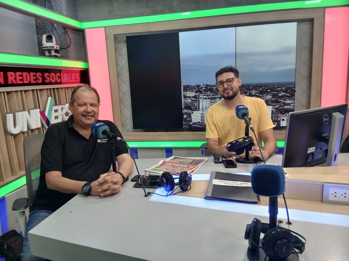 AL AIRE‼️

El tiempo no para, las informaciones tampoco en #CuentaFinalRadio😎⏱️

Conducen⤵️

<a href="/EricoGonzalez/">EricoGonzalez</a>

<a href="/EduAguilera_/">Eduardo Aguilera</a>

⌚️#CuentaFinalRadio
📻#Universo970AM