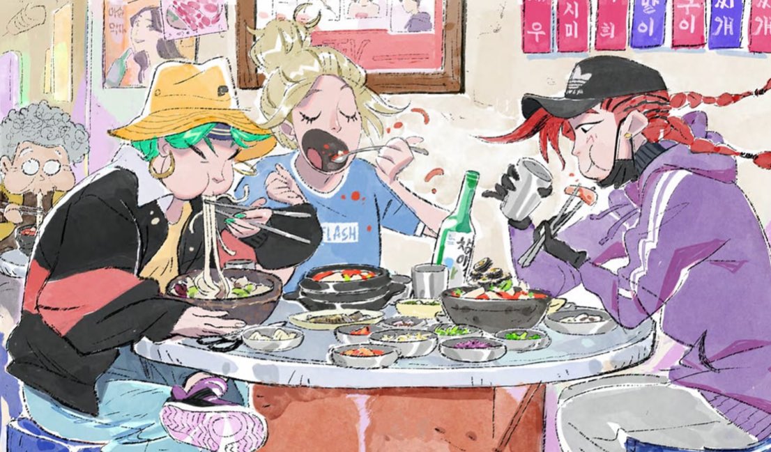 DiscussingFilm's tweet image. Netflix has released a digital art-book for ‘KPOP: DEMON HUNTERS’ filled with concept art for the film.

🔗: theartofkpopdemonhunters.com