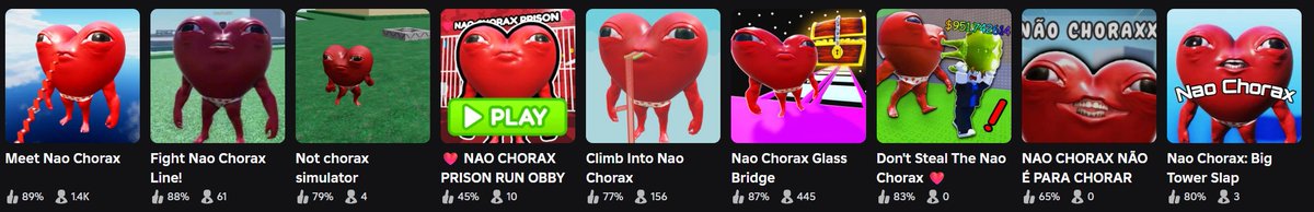 Bad_B0yDev's tweet image. I created a meme that went viral in Brazil and I didn&apos;t even realise until today. There&apos;s even a track on Spotify and unofficial merch 😭. Spread the love with the Heart bundle ❤️❤️❤️: roblox.com/bundles/145658… 
#RobloxDev #robloxugc