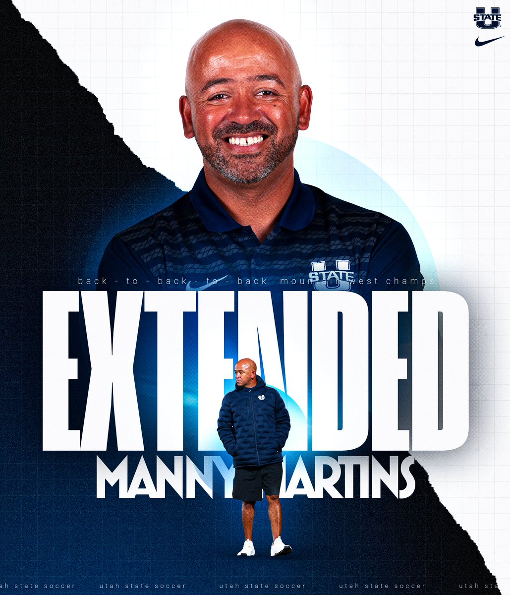 USUSoccer's tweet photo. 𝐂𝐎𝐍𝐓𝐑𝐀𝐂𝐓 𝐄𝐗𝐓𝐄𝐍𝐃𝐄𝐃 ✍️

Coach Martins is staying in Logan through at least 2030!

🔗 >> https://t.co/Lh6y6abAcc

#AggiesAllTheWay https://t.co/EP6nCxuA4r