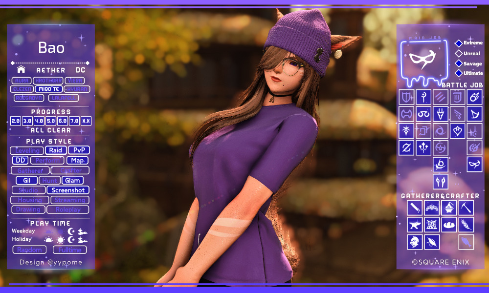 RealBaoBau's tweet photo. Happy Friday, had to make my 2 new updated cards, since now I'm back to Miqo! https://t.co/8tCJMvUuDk