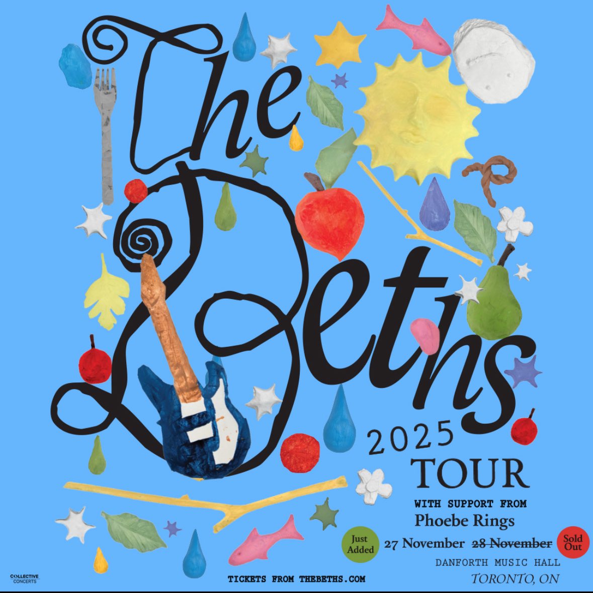 TheDanforthMH's tweet image. TONIGHT: The Beths return for a sold-out Night 2 at Danforth Music Hall — expect another indie -rock magic night 💛
Set times below:
7:00PM – Doors
8:00PM- Phoebe Rings
9:00PM - The Beths
*all set times are subject to change