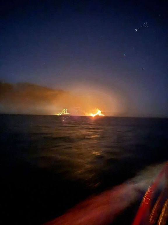 NAFORaccoon's tweet image. So, two russian shadow fleet tankers are burning in the black sea. 

They were empty, which actually is very considerate, as Ukraine wishes to protect the environment while preventing the further transport of blood oil. 

Well done, brothers!
