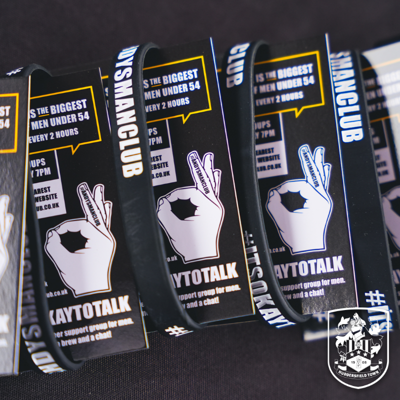 htafc's tweet photo. We're delighted to have @AndysManClubUK joining us at the @AccuStadium tomorrow afternoon as we are once again helping to shine a light on the amazing work the men's suicide prevention charity is doing across the country 👌

Full details on their visit ⤵️

#ItsOkayToTalk | #htafc