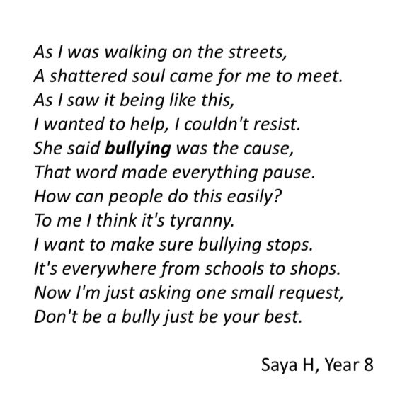 TheWellsAcademy's tweet image. Congratulations to the winners of our recent #AntiBullyingWeek competition!

There were some fantastic and creative responses, from Saya’s powerful poem winning first place to a beautiful painting by Waniya in second place! 

Well done to everyone who took part!