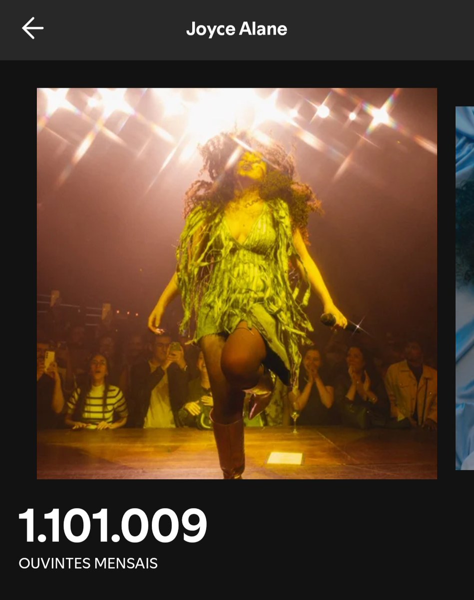 infojoycealane's tweet photo. Joyce Alane ultrapassou a marca de 1.1 MILHÃO de ouvintes mensais no Spotify pela primeira vez na carreira. https://t.co/TgI18OCbl0