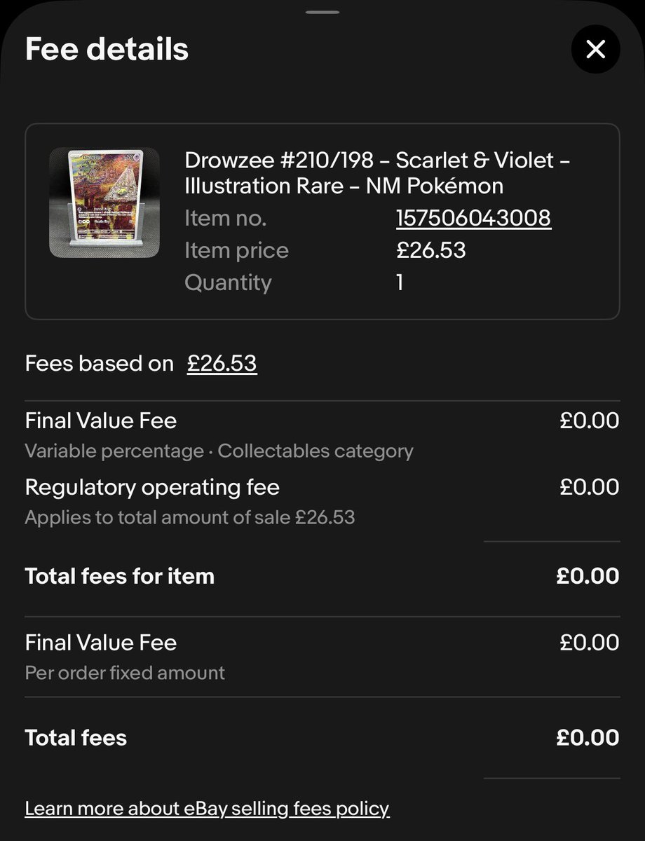 So today I learned that it’s only us in the UK that have no listing or sales fees for 300 items/month. They really are doing all they can to take on Vinted 😅
