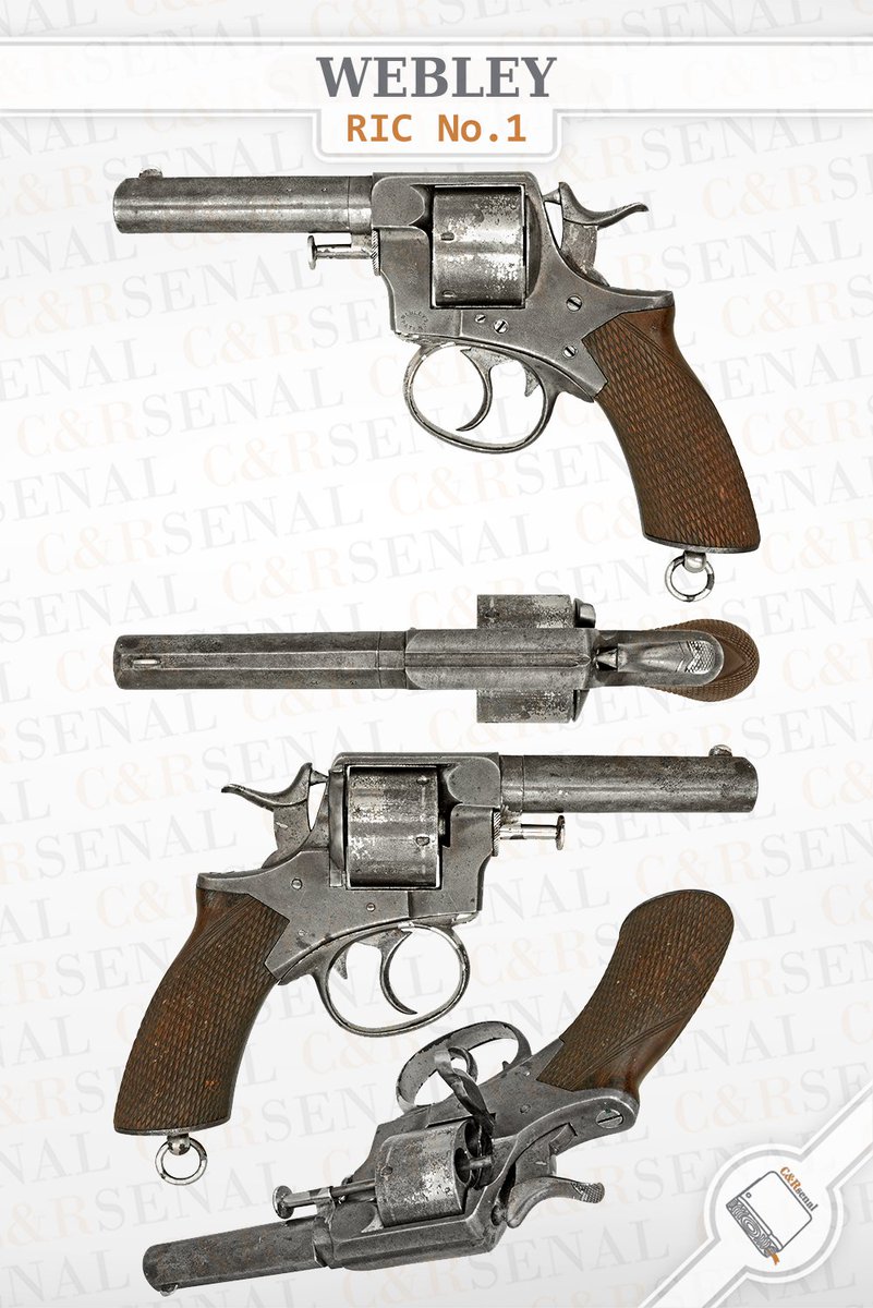 UK Webley RIC No.1

Built from the Tranter line of compact, single and double action revolvers chambered for .450 Adams, Webley's own variation was later adopted by the Royal Irish Constabulary.  They branded their production accordingly and began a push to both arm law