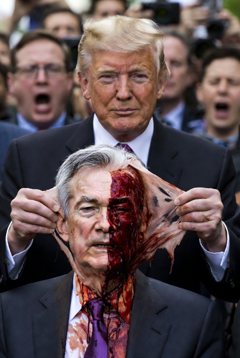 IntenseInvest0r's tweet image. Trump is going to skin Jerome Powell alive if he doesn&apos;t cut rates soon....