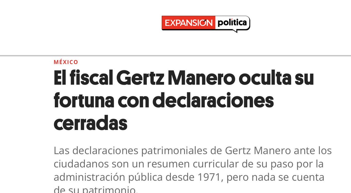 El patrimonio de Gertz es inexplicable:

Edificio en Madrid. 
Departamento en NY.
Piso en París. 
Jet Challenger XA-HSS
Jet Sabreliner XA-GAP
Edificio en Ibiza.
Departamento en Santa Mónica.
Los edificios en el Centro Histórico. 
Un cuadro de Diego Rivera que se robó.