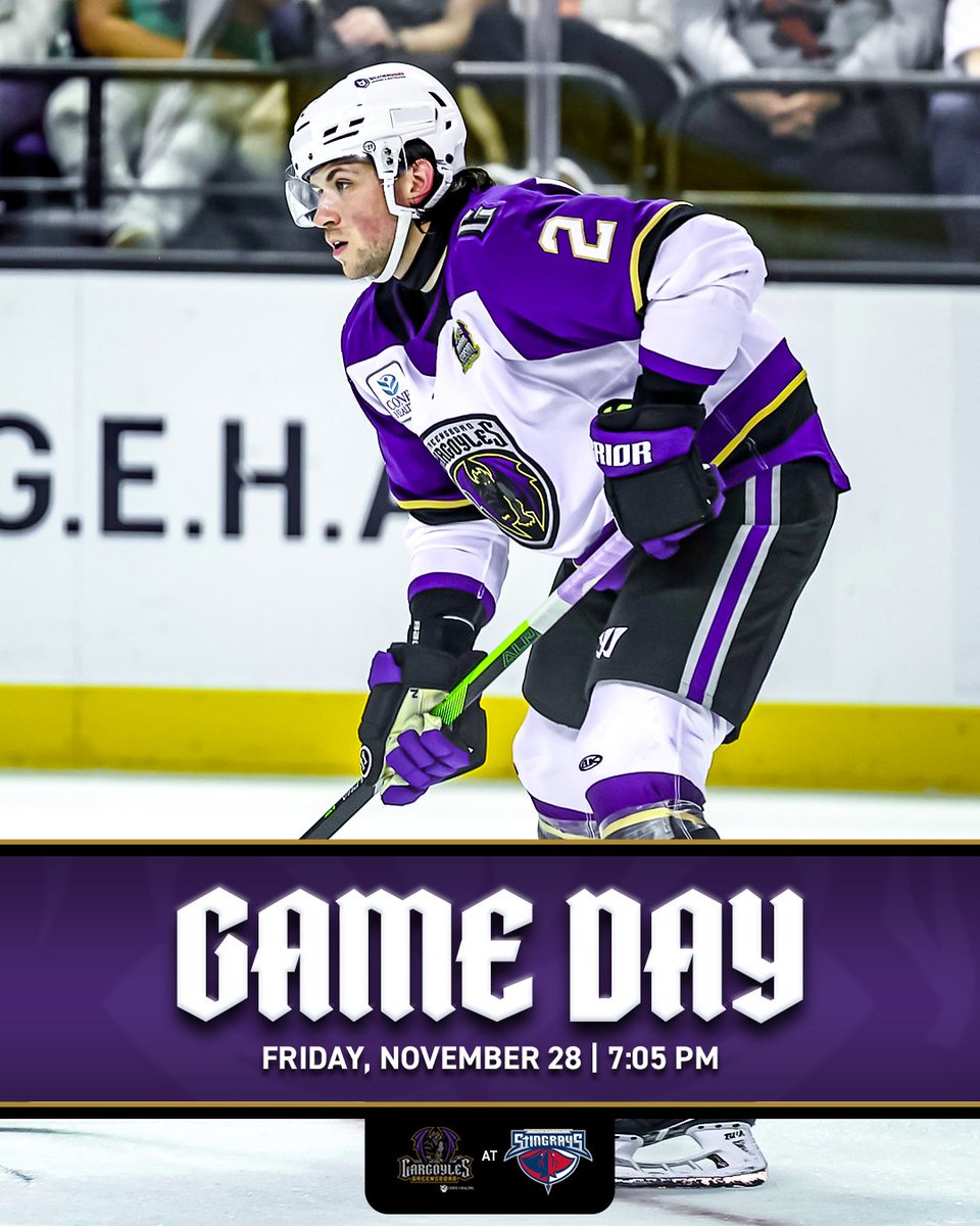 GSOGargoyles's tweet photo. Shop 'til you drop, then tune in for some hockey! Gargoyles take on the Stingrays in Charleston tonight.

📍North Charleston Coliseum
🆚 @SCStingrays 
⏰ 7:05 PM/ET
📺 https://t.co/DKxshxKS2A
🎧 https://t.co/sur0oAFtHb https://t.co/NK0kBd7lMx