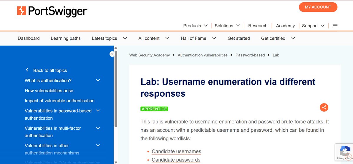 OfficialTobiie's tweet image. Day 1: PortSwigger – Username Enumeration 🔐

Kicked off 100 Days of Cybersecurity with a hands-on lab on username enumeration.
Used Burp Intruder to find the valid username, brute-force the password, and access the account.

#100DaysOfCybersecurity #PortSwigger #WebSecurity
