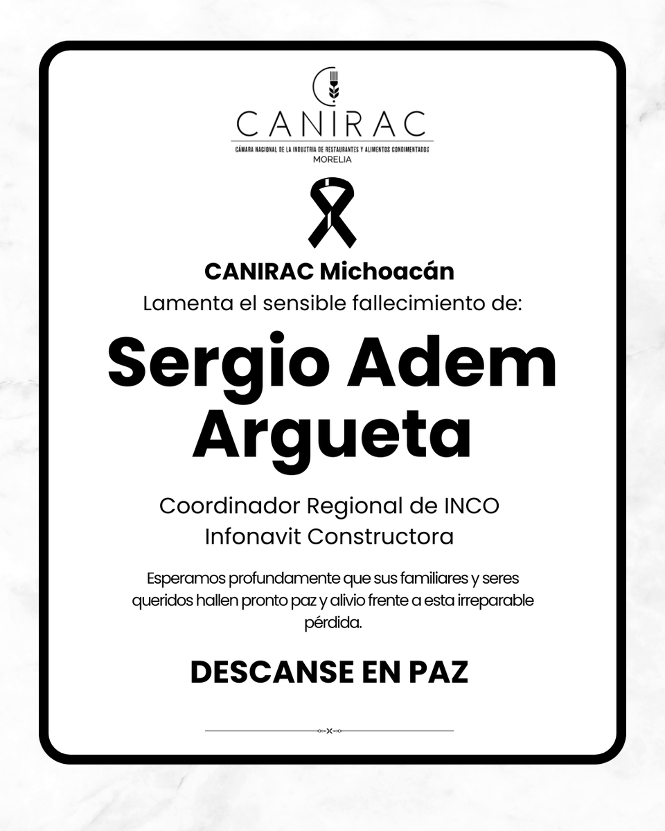 CANIRAC Michoacán tweet media