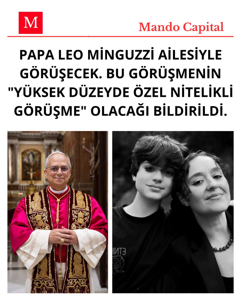 Papa Leo Minguzzi ailesiyle görüşecek. Bu görüşmenin "yüksek düzeyde özel nitelikli görüşme" olacağı bildirildi.
#papa #darkex #evrimakınınyanındayız