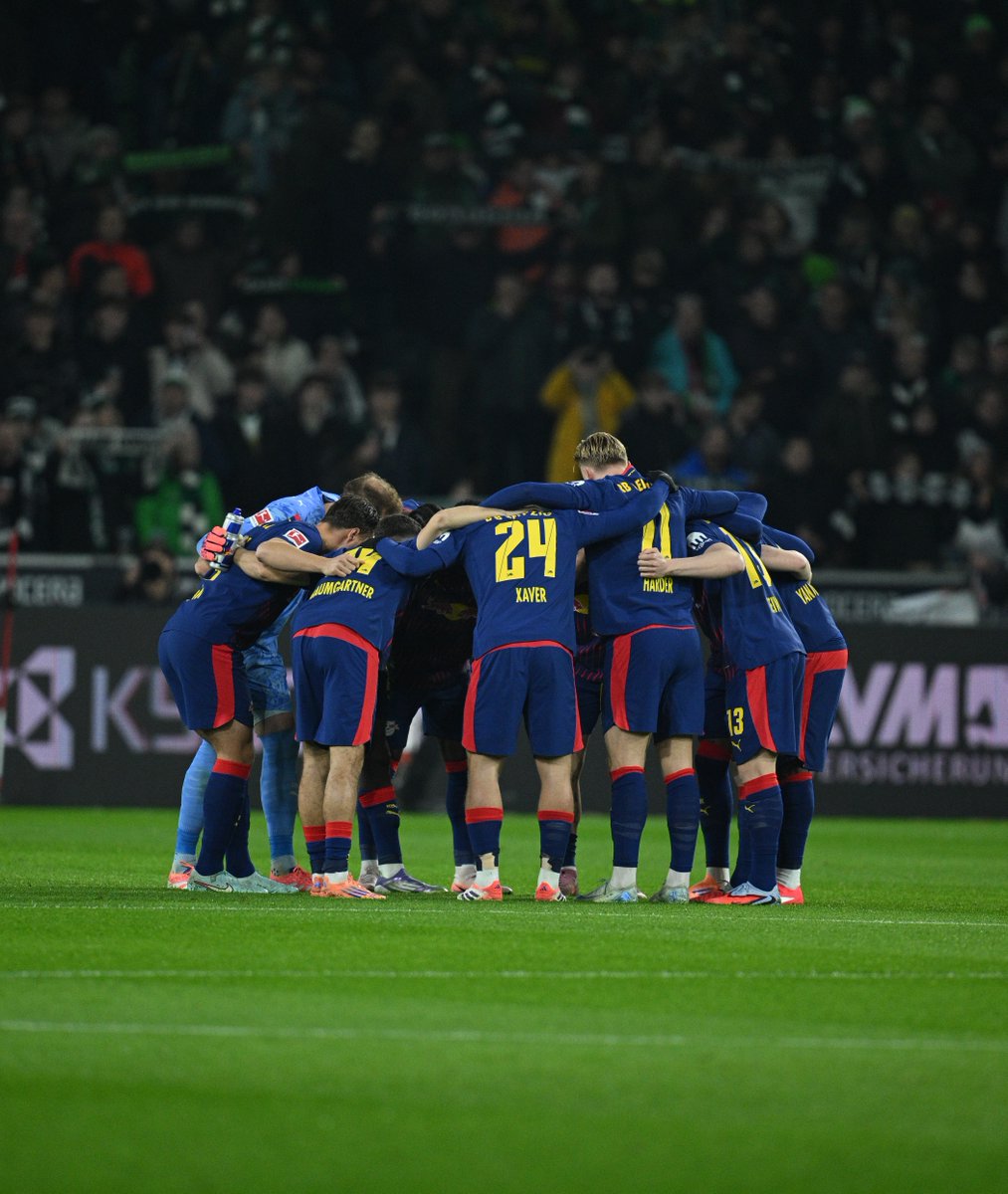 RB 라이프치히의 묀헨글라트바흐 원정 경기 장면