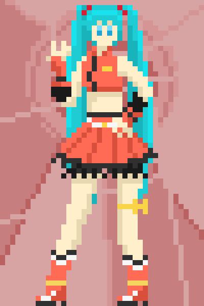 rAerolink's tweet image. Day 57 of drawing Miku almost every day !
Meiko style Miku
#HatsuneMiku #MEIKO #pixelart
