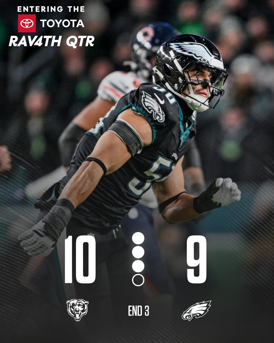 One quarter to go
@Toyota | #FlyEaglesFly