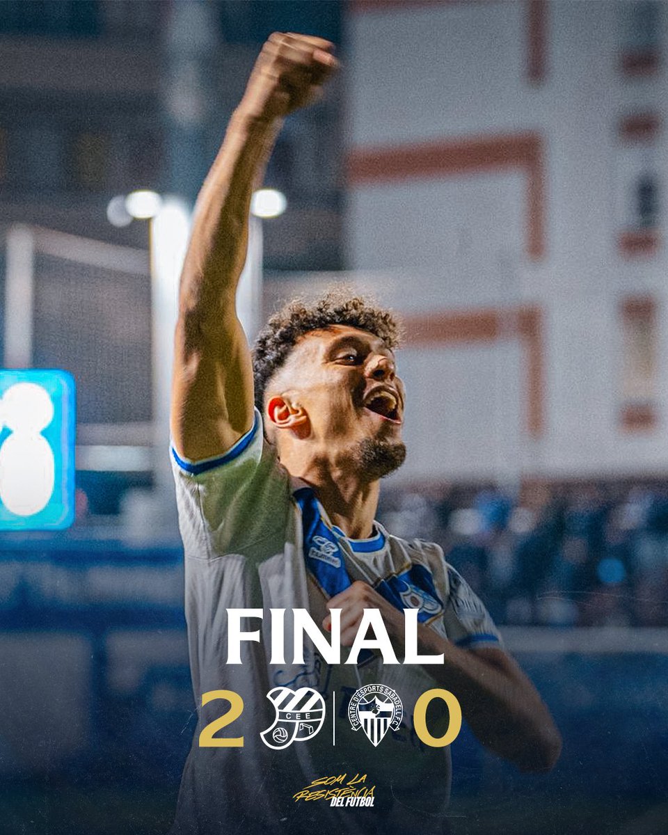 90’ | 🏁 𝐅𝐈𝐍𝐀𝐋

La Khalidesa del Nou Sardenya derrota els invictes d’Europa

⚽️ 🔵⚪️ Khalid (x2)

Europa 2 - 0 Sabadell

#EuropaSabadell #1RFEF