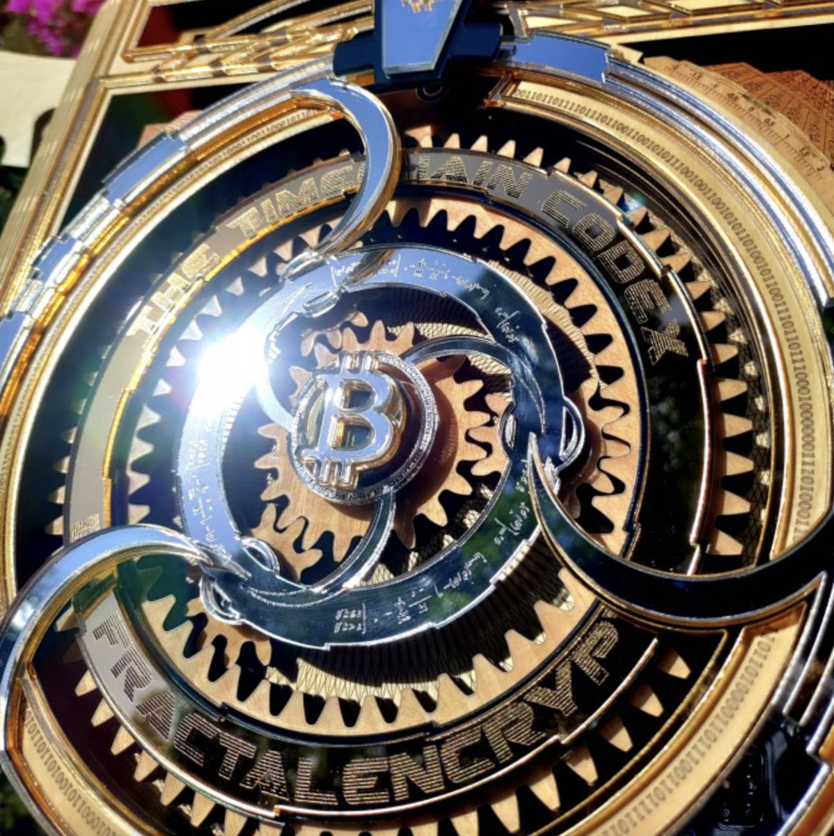 BitcoinArtMag's tweet image. The Timechain Codex Deluxe by @FractalEncrypt