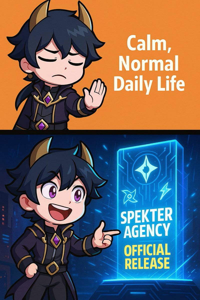 SpekterAgency's tweet image. Me: “I’ll just casually play and wait for the official release.”

Also me: ZOOMING IN ON EVERY PIXEL LIKE IT’S A CLUE

Nox is judging us but also … we feel the same way 😜