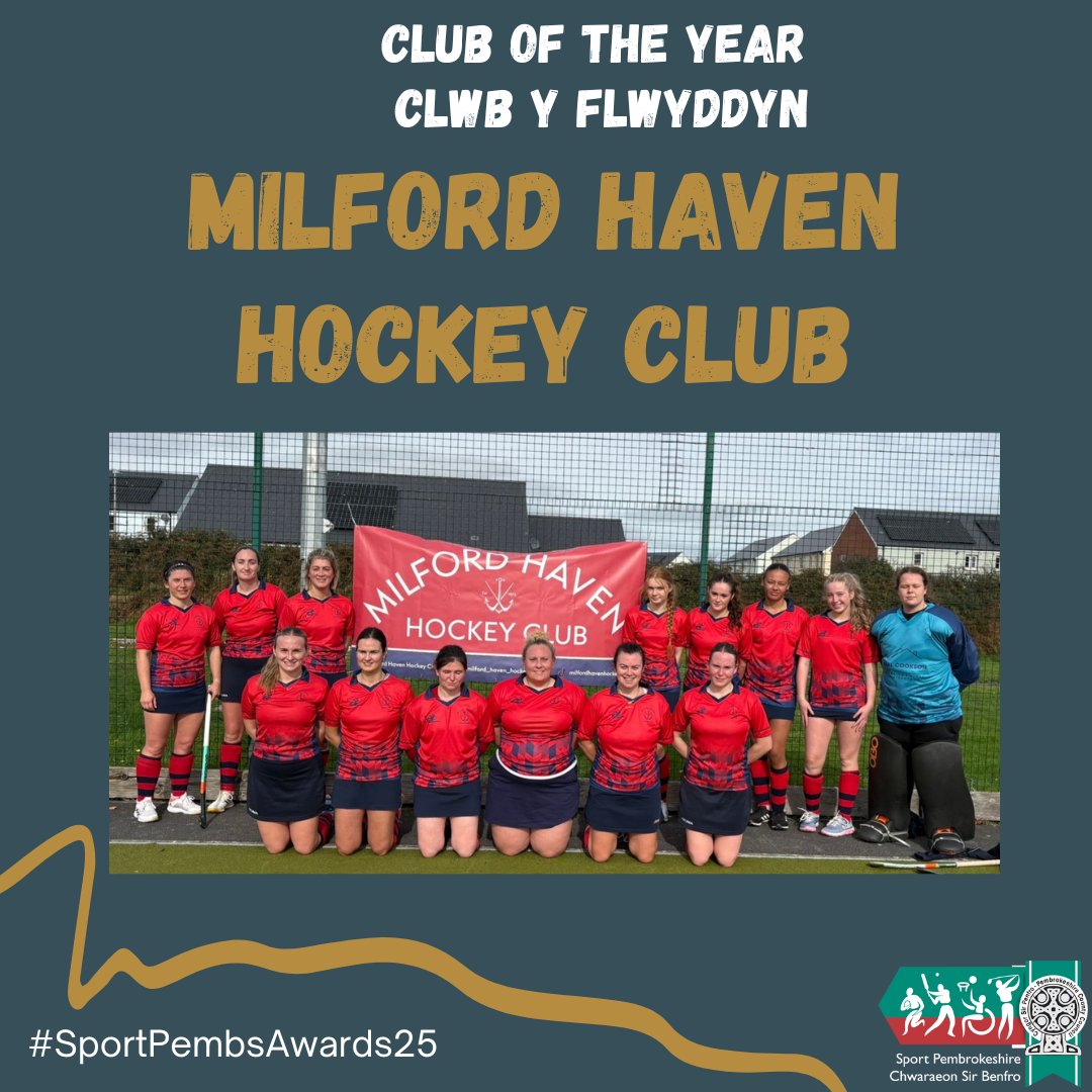 🏅 Club of the Year/Clwb Y Flwyddyn
🤝 Sponsored by / Noddwyd gan: @SportPembs
🏆 Winner / Enillydd:<a href="/Milford/">pa🔱ricj ✡️</a> Haven Hockey Club
#SPAward25 #GwobrauCHSB25 #hockey
@milfordhavenhockeyclub @hocicymru @milford_haven_hockey_club <a href="/HockeyWales/">Hoci Cymru</a>