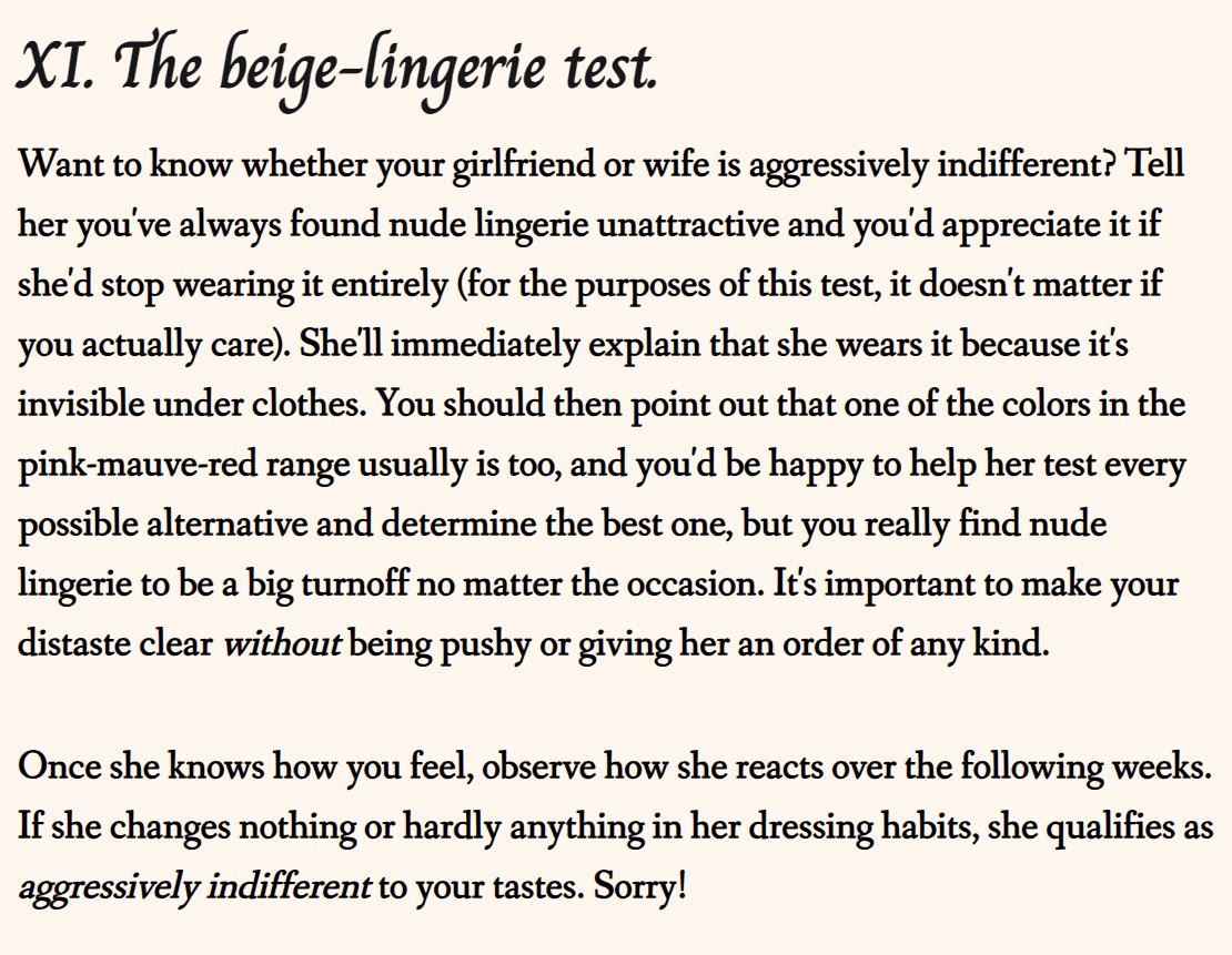 Sanilac_J's tweet image. Marrying a woman who doesn&apos;t pass the beige lingerie test is plain crazy.