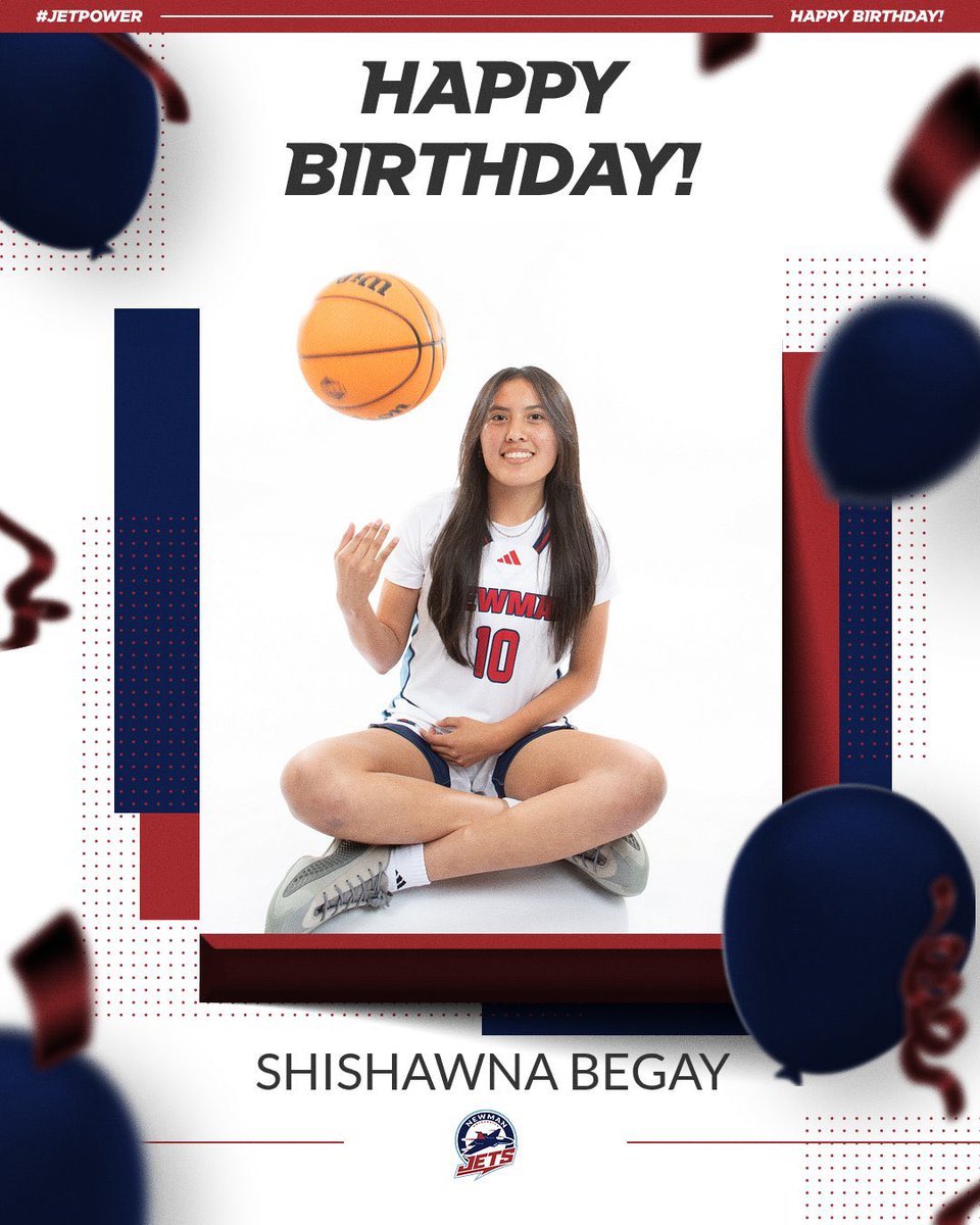 NewmanJetsWBB's tweet image. Help us wish @shishawna2006 a Happy Birthday! 🎂🎁🎉