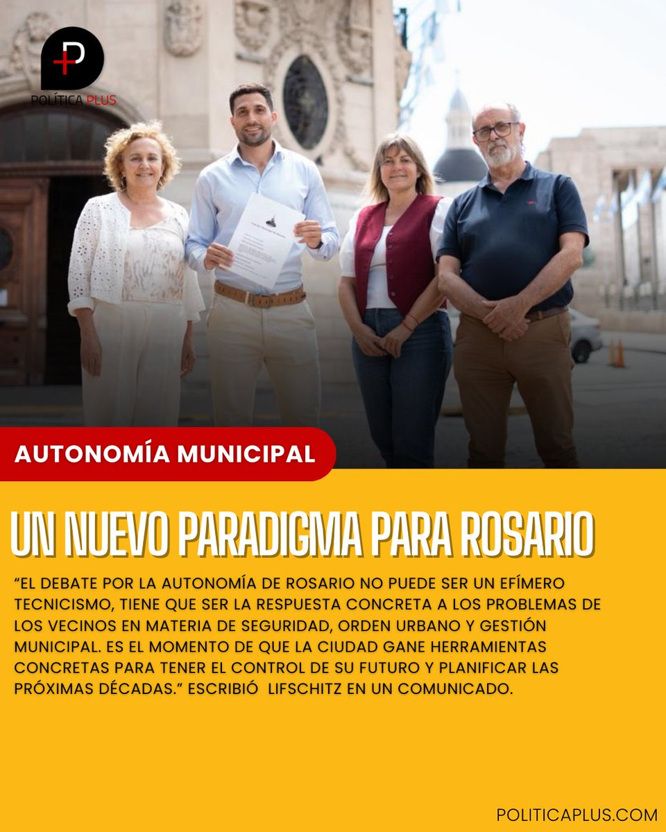 🔴Autonomía: un nuevo paradigma para Rosario

Herramientas para que la ciudad funcione, sin demoras ni excusas. Una clase política a la altura del desafío y que rinda cuentas.

Por <a href="/FedeLifschitz/">Fede Lifschitz</a> ✍️

Nota completa 🔗 goo.su/YBUp