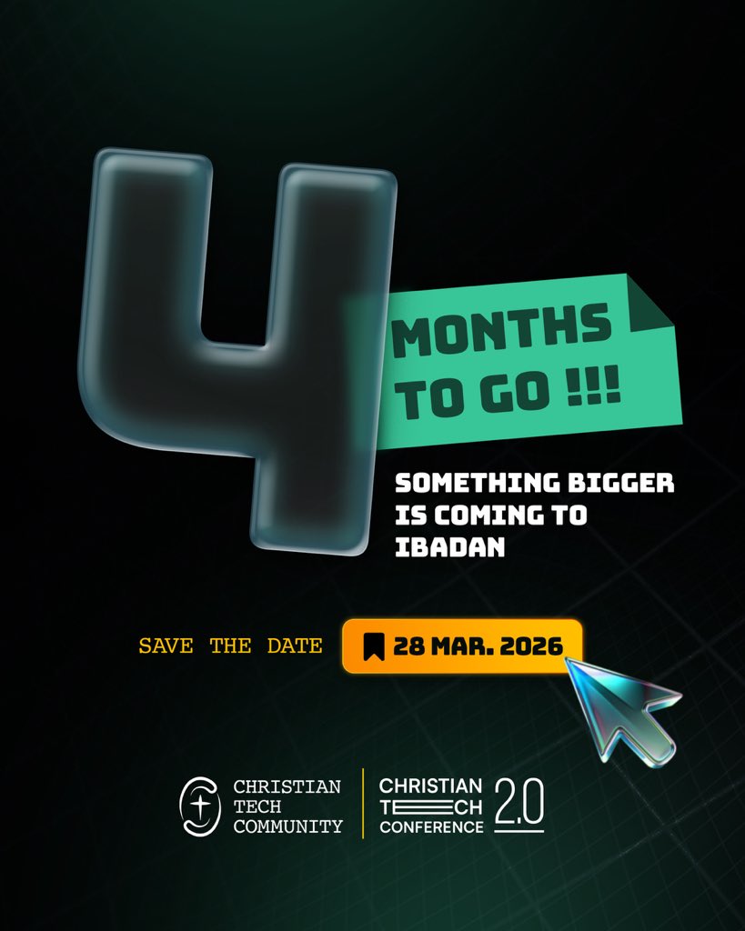 christiantechco's tweet image. CTC 2.0 is just 4 months away!
Let’s count down together to something special. Visit christiantechcommunity.org for volunteering and partnerships. 

#CTC #christiantechcommunity #christiansintech