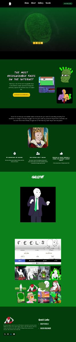 Codedhub_Studio's tweet image. Day 37 - @FeelsGuyX  Page

The face of every feeling.

From nostalgia to chaos, Feels Guy remains the most recognizable expression on the internet, capturing the emotions we all carry, one meme at a time.

#meme #memecoins #Memes #MemeContest #memecore #MemeMarket #UnProfessore
