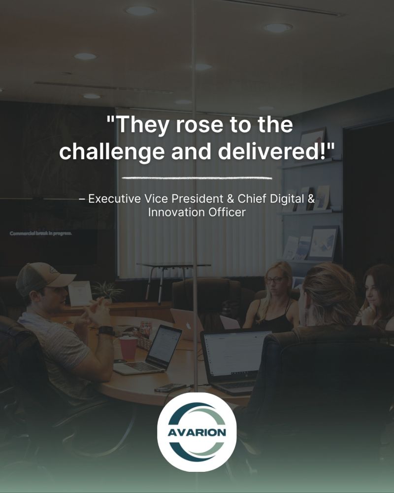 Avarion_Inc's tweet image. Large technology initiatives require structure and clear leadership. Avarion guides organizations through complex implementations with measurable results. See our work at avarion.com

#avarion #healthcareleadership #healthcareit #strategicexecution #implementation