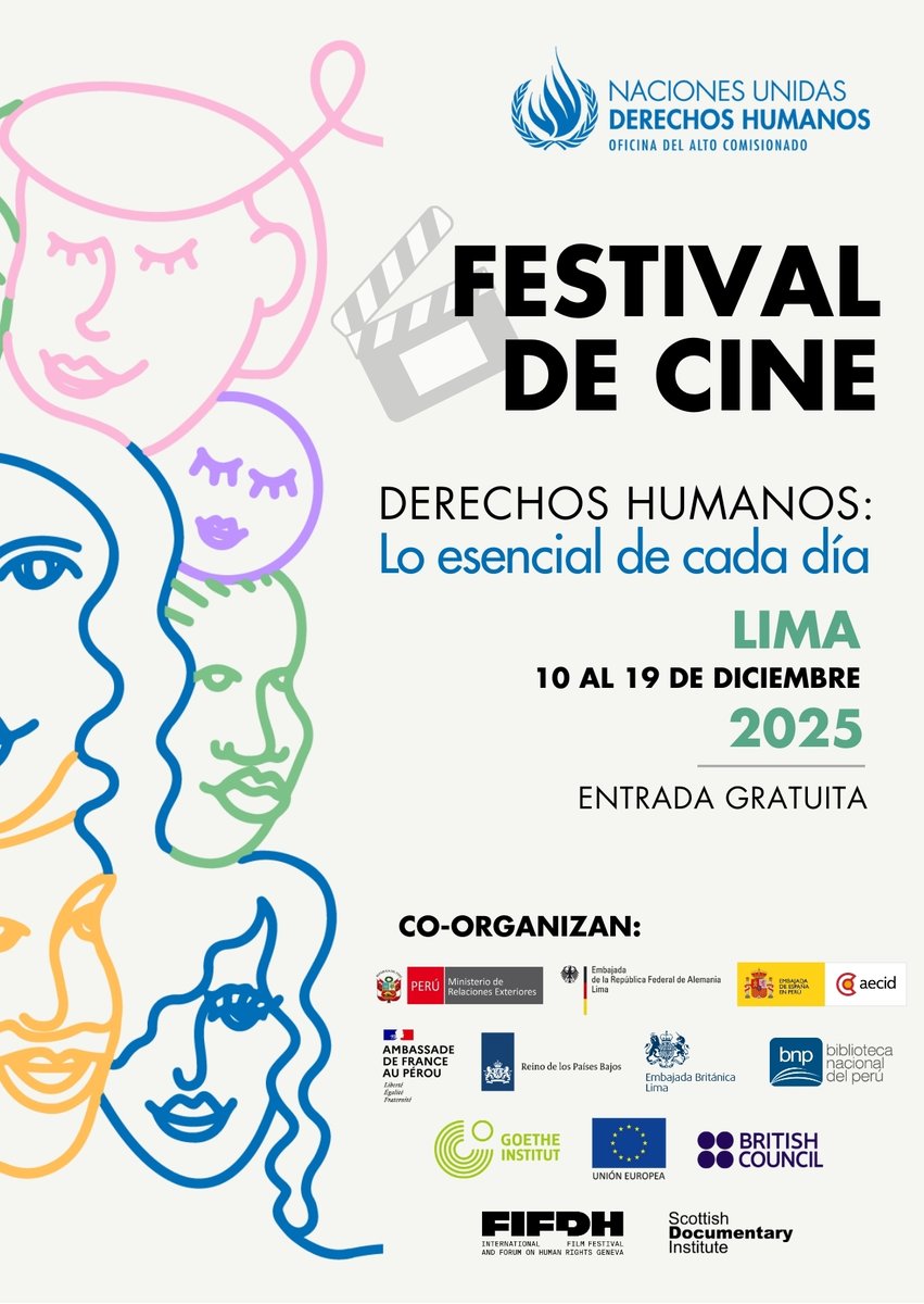 Los derechos humanos se tejen en lo cotidiano: en lo que comemos, respiramos, decimos y soñamos.

Descúbrelo a través del cine en el Festival “Derechos Humanos: lo esencial de cada día”.

📽️ ¡Para la programación, sigue nuestra página!

#LoEsencialDeCadaDía #DerechosHumanos