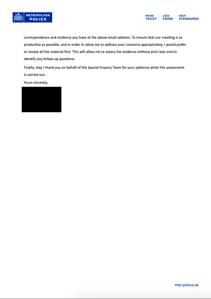 FatherlessIn's tweet photo. 2/2 A response from the Met Police in relation to the complaint against Keir Starmer &amp; Kemi Badenoch can be read via the link on to our site on the original post above but is also posted here. https://t.co/Y5Gmmz6VGi