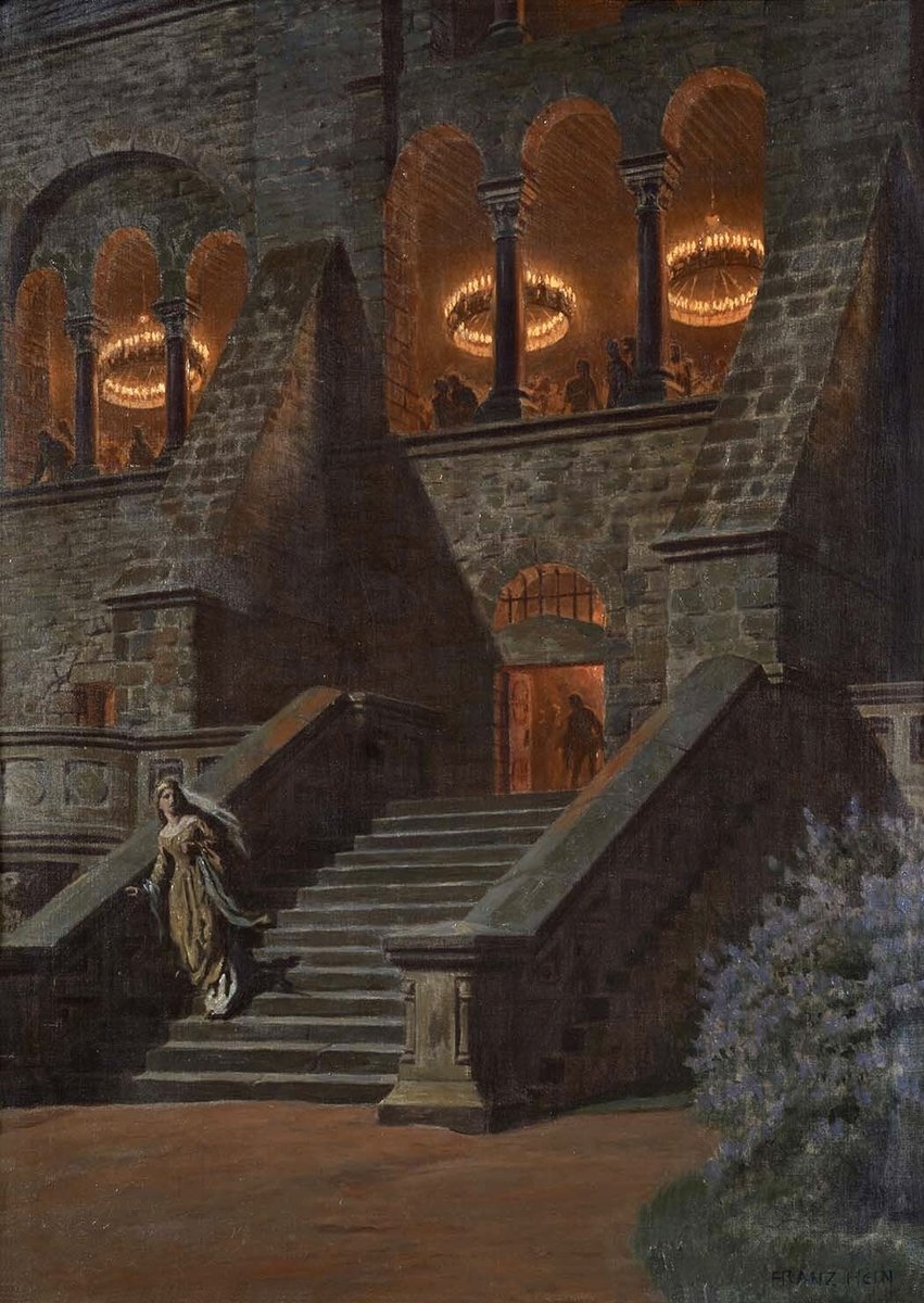 Franz Hein (1863-1927 German expressionist painter and printmaker)
"Cinderella, the Feast at the Castle"✨