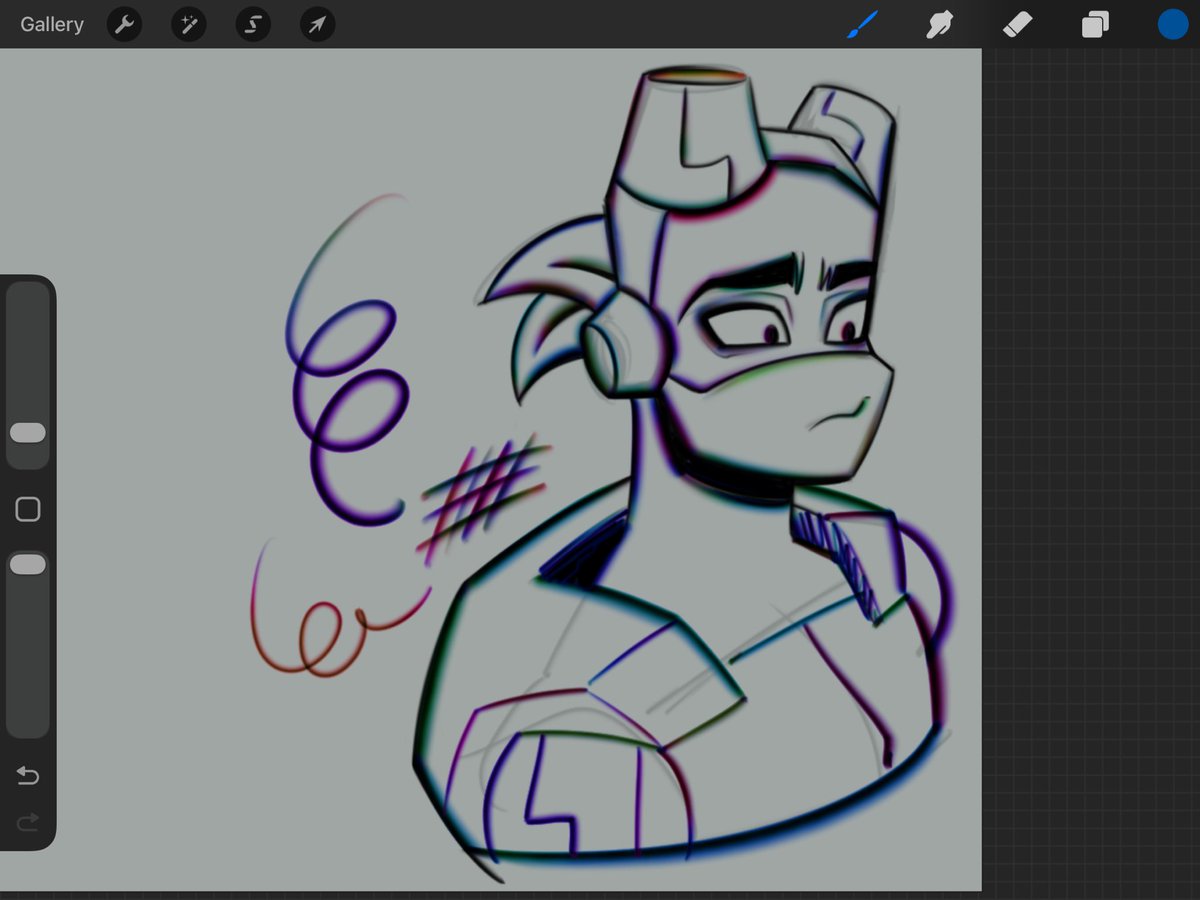 pixelinthesky's tweet image. i love messing w the brush engine n making cool ass brushes entirely by accident LMAO #procreate #rottmnt