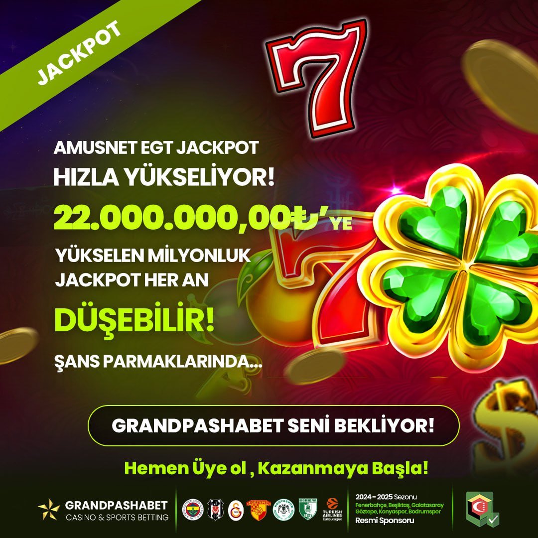 pashabettr's tweet photo. ⭐️GrandPasha'da Yüksekte Olmanın Keyfini Çıkar ⚡️

💗Amusnet Jackpot Yükselmeye Devam Ediyor!  

⭐️Devasa ödüller kazanabileceğin zengin slot salonumuzda birbirinden eğlenceli oyunlar ile Jackpot keyfi!

🪙GrandPashaBet: https://t.co/i8RVLuVcjF

#pashacasino #slot #bahis #canlı https://t.co/RM16YJAIBO