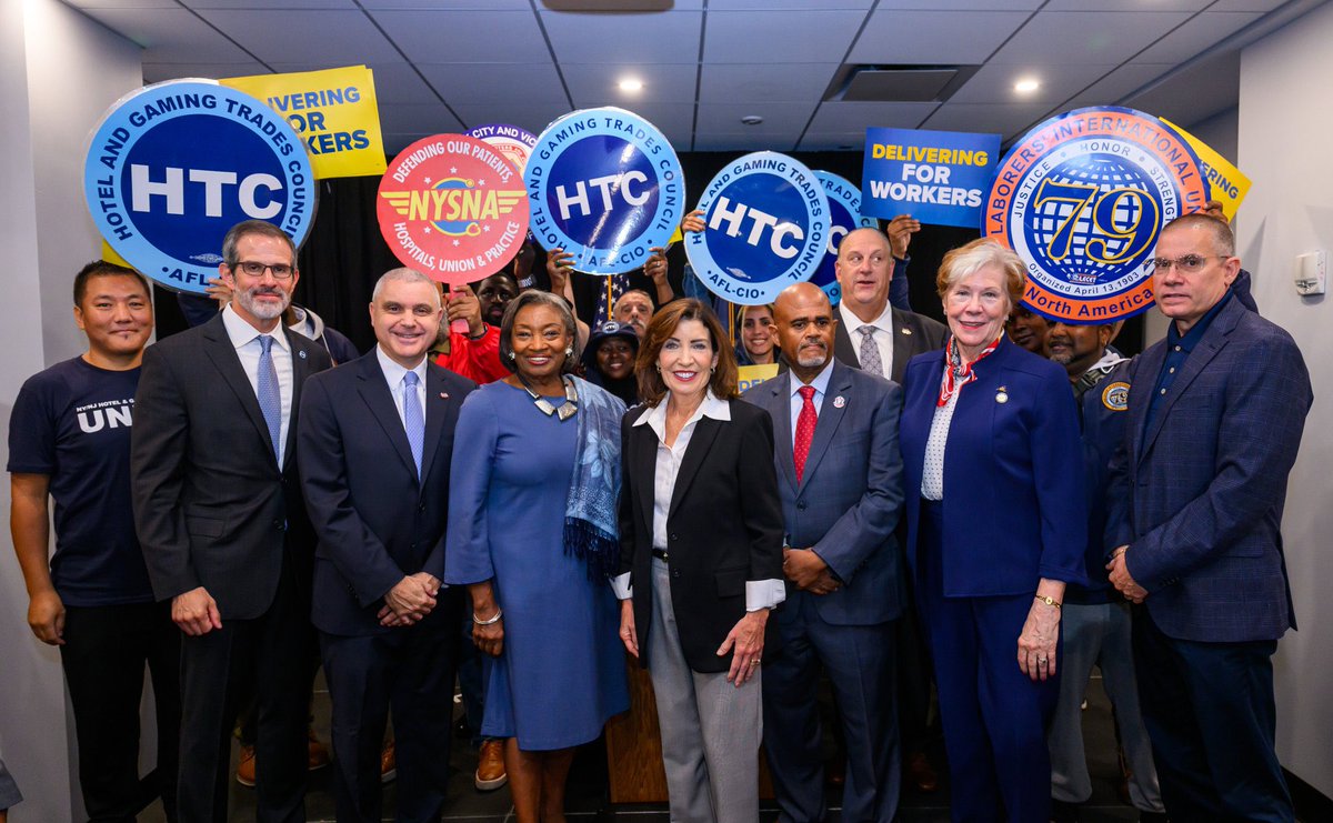 LaborersFight's tweet image. Last month Laborers joined elected officials and labor leaders for the announcement of a maximum benefit increase for unemployed workers.