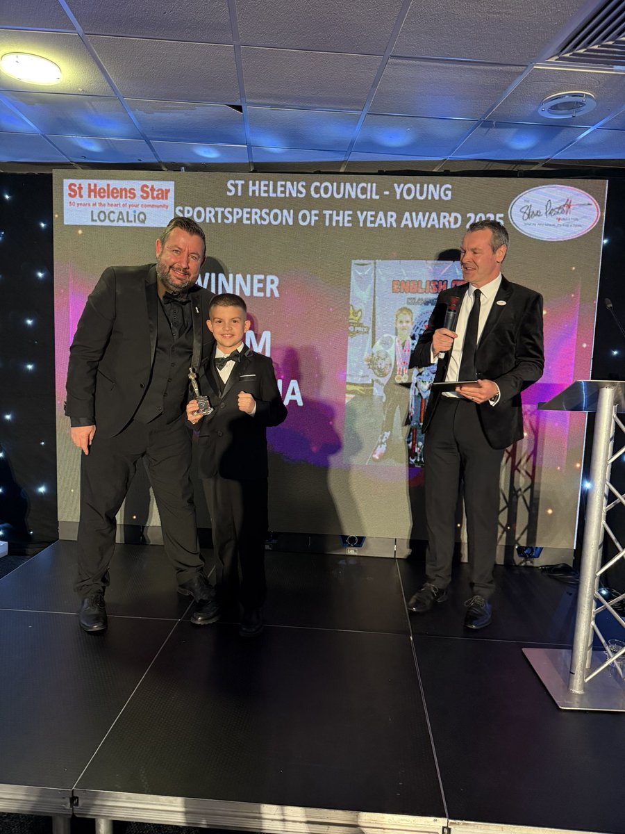 And the winner of the St Helens Borough Council 

Young Sportsperson of the Year

Is

Adam Boudhina