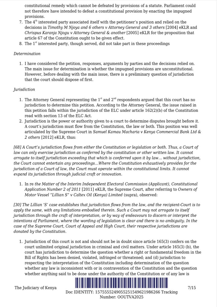 OkiyaOmtatah's tweet image. Victory for the people!

Today, justice has prevailed: the court affirms that the National Land Commission’s mandate to investigate historical and present land injustices cannot be limited by arbitrary timelines. This is a triumph for every Kenyan seeking fairness and protection…