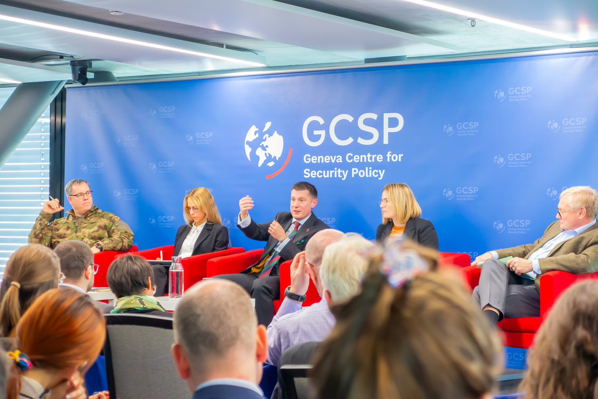 TheGCSP's tweet image. Pleased to have hosted the Swiss Society for Military Law and Law of War’s yearly Colloquium, focused on the evolving challenges &amp;amp; legal obligations surrounding precautions in attack &amp;amp; #defence under #IHL. Panelists exchanged with 110+ participants. Thank you to all participants!