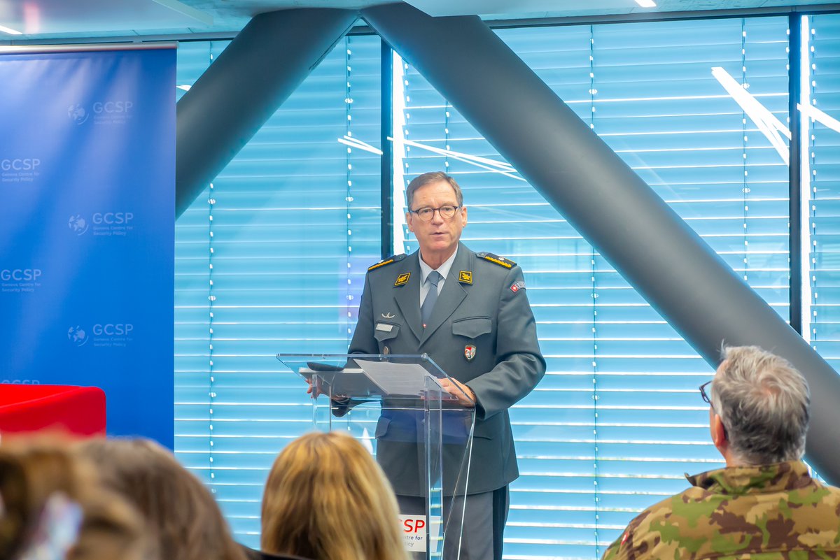 TheGCSP's tweet image. Pleased to have hosted the Swiss Society for Military Law and Law of War’s yearly Colloquium, focused on the evolving challenges &amp;amp; legal obligations surrounding precautions in attack &amp;amp; #defence under #IHL. Panelists exchanged with 110+ participants. Thank you to all participants!