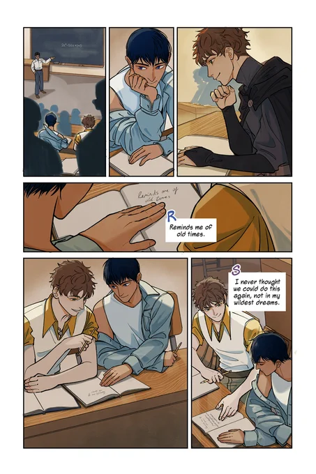 Passing notes in class in today's Novae page~ 