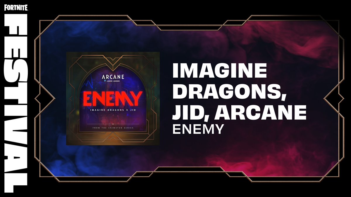 Get hyped for the return of Arcane Jinx and Arcane Vi Outfits by rocking out to Enemy - Imagine Dragons, JID, Arcane in your lobby when it drops tomorrow (Nov 29) in the Shop!