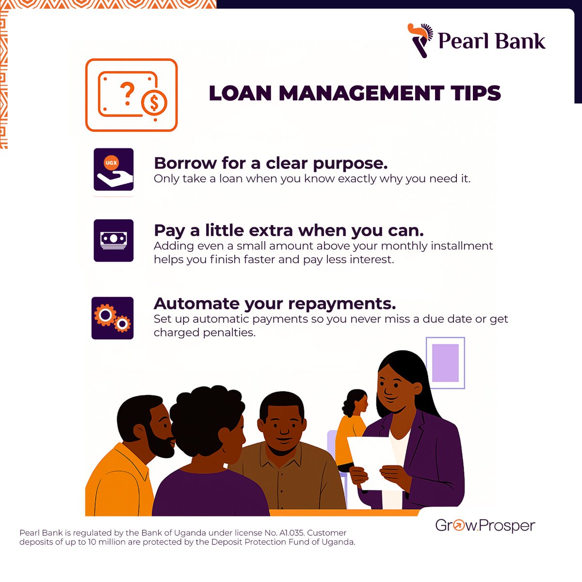 postbankug's tweet photo. Managing your loan responsibly ensures long-term financial stability.
Stay purposeful, contribute a little extra when able, and automate your repayments for consistency.

Contact us on 0800 217 200 for details on our loan products. 

#PBUganda #GrowProsper https://t.co/1ctJfSqKiG