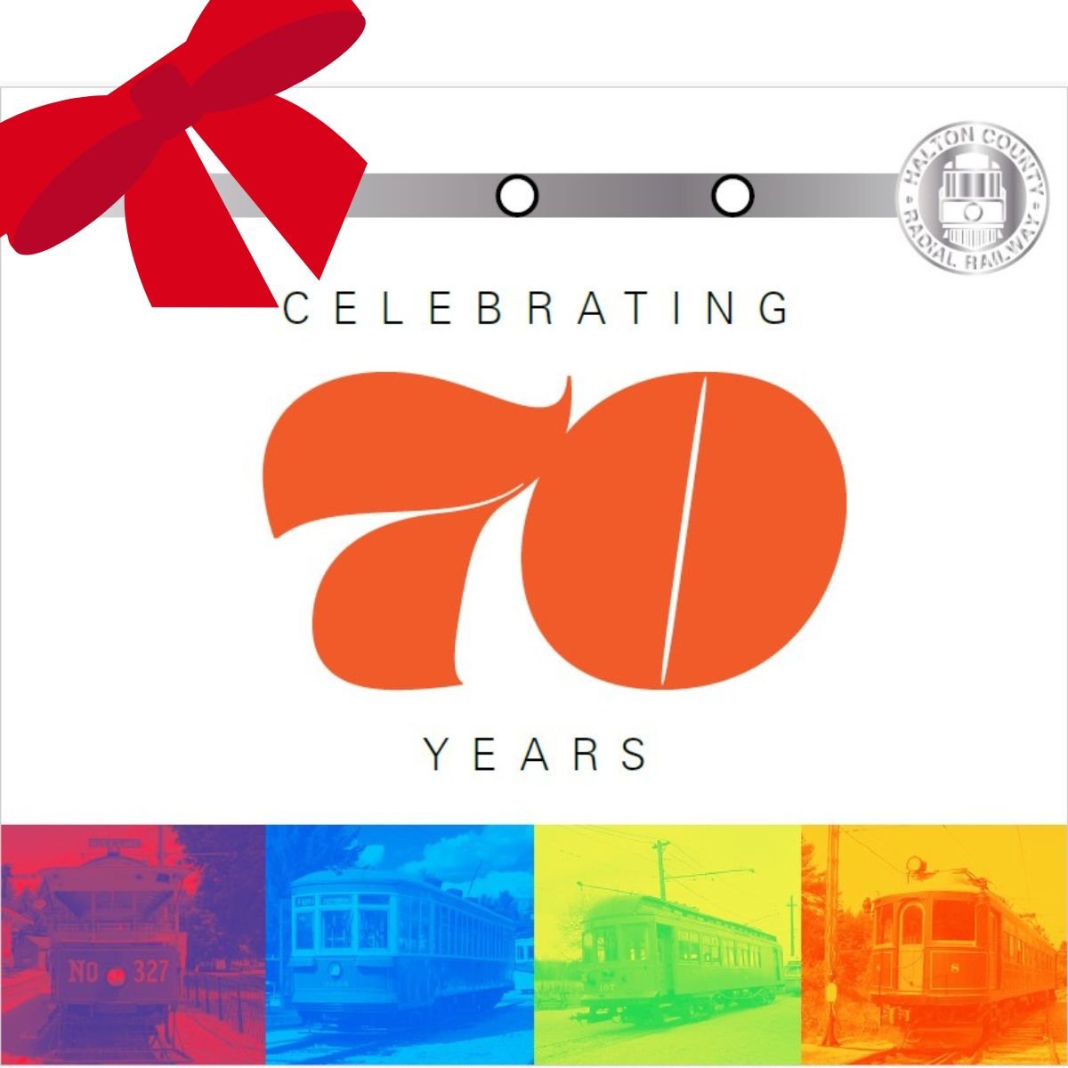 The Halton County Radial Railway's 70th anniversary book is more than 65% sold out! It's a great addition to any bookshelf and a treasured gift for railfans or fans of the museum. It's available in the Gift Shop (Dec 6, 7, 13 &amp; 14) or online at hcry.org/store/