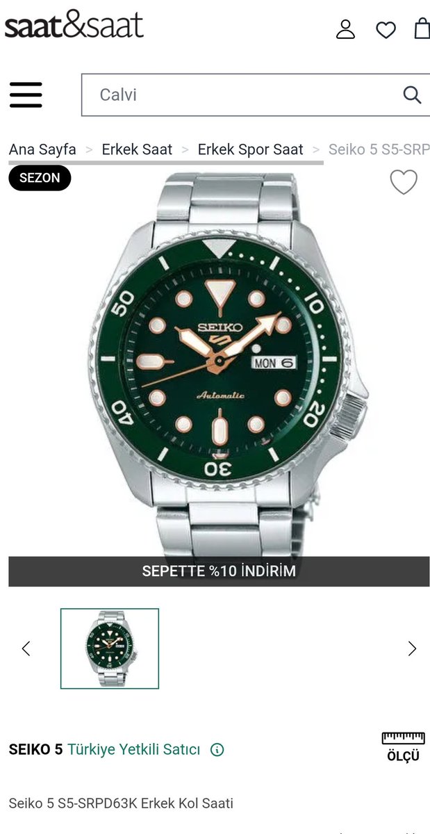 Üstadlar selam, ekteki saate takıldım, dönüyorum dolaşıyorum modeli baya içime siniyor, saat hobisine yavaştan başlangıç için uygun mudur veya benzer daha uygun ve kaliteli tavsiyeleriniz var mıdır
18.000 tl